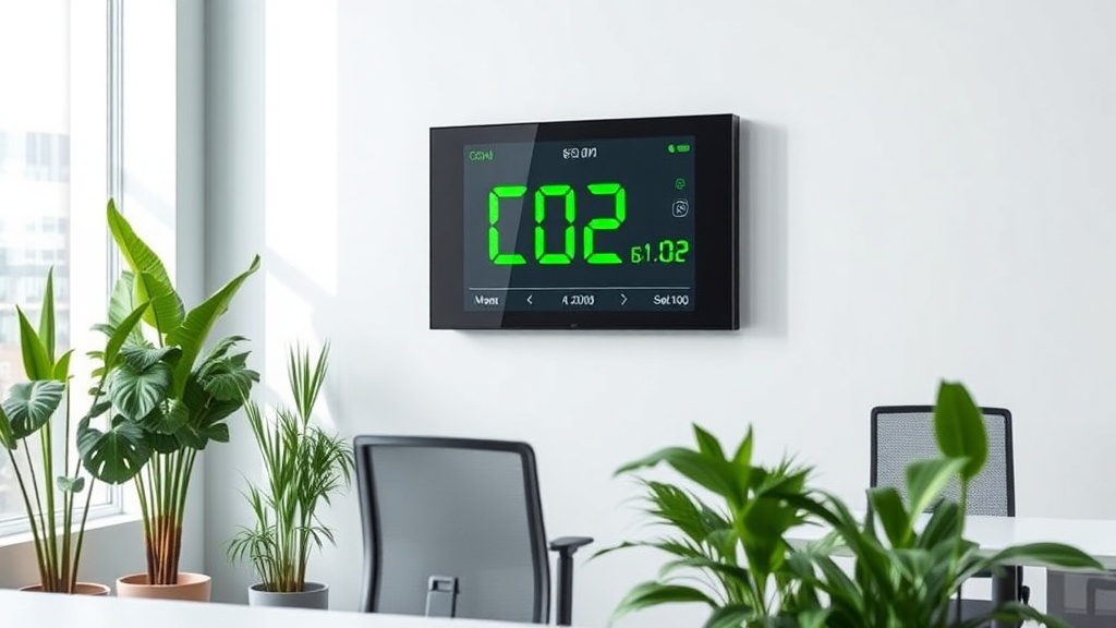 CO2-meter met vraagteken